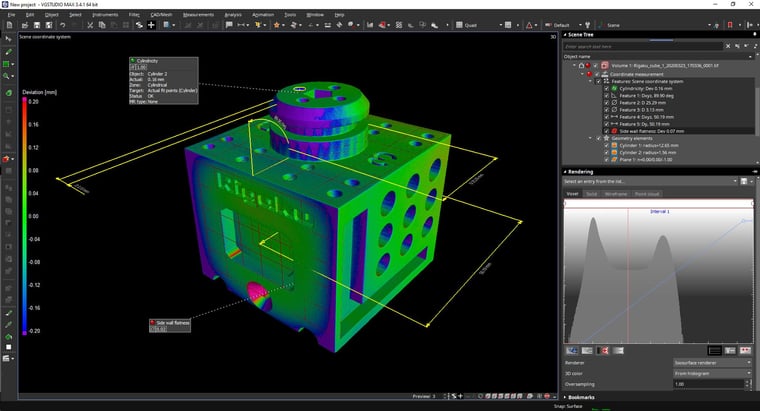 Volume Graphics VGSTUDIO interface