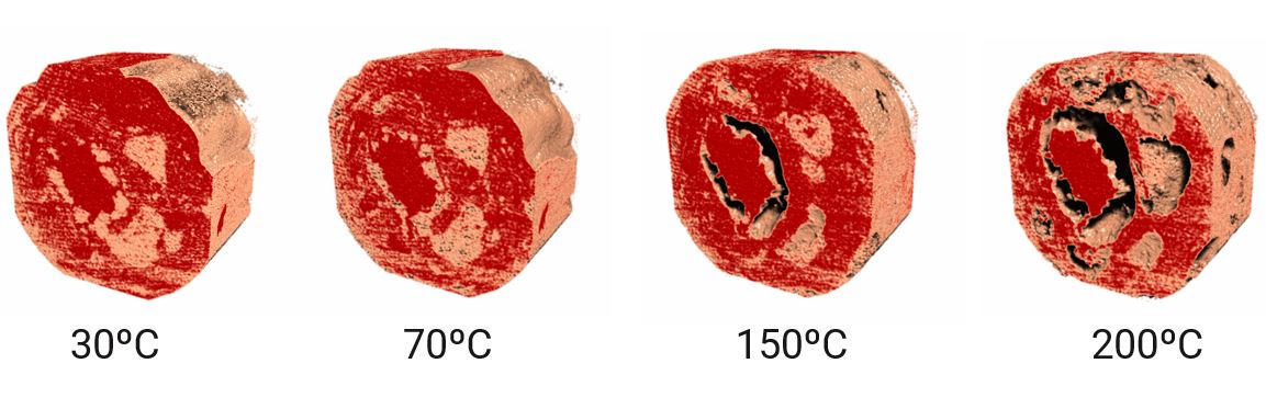 salami heating in-situ X-ray CT experiment