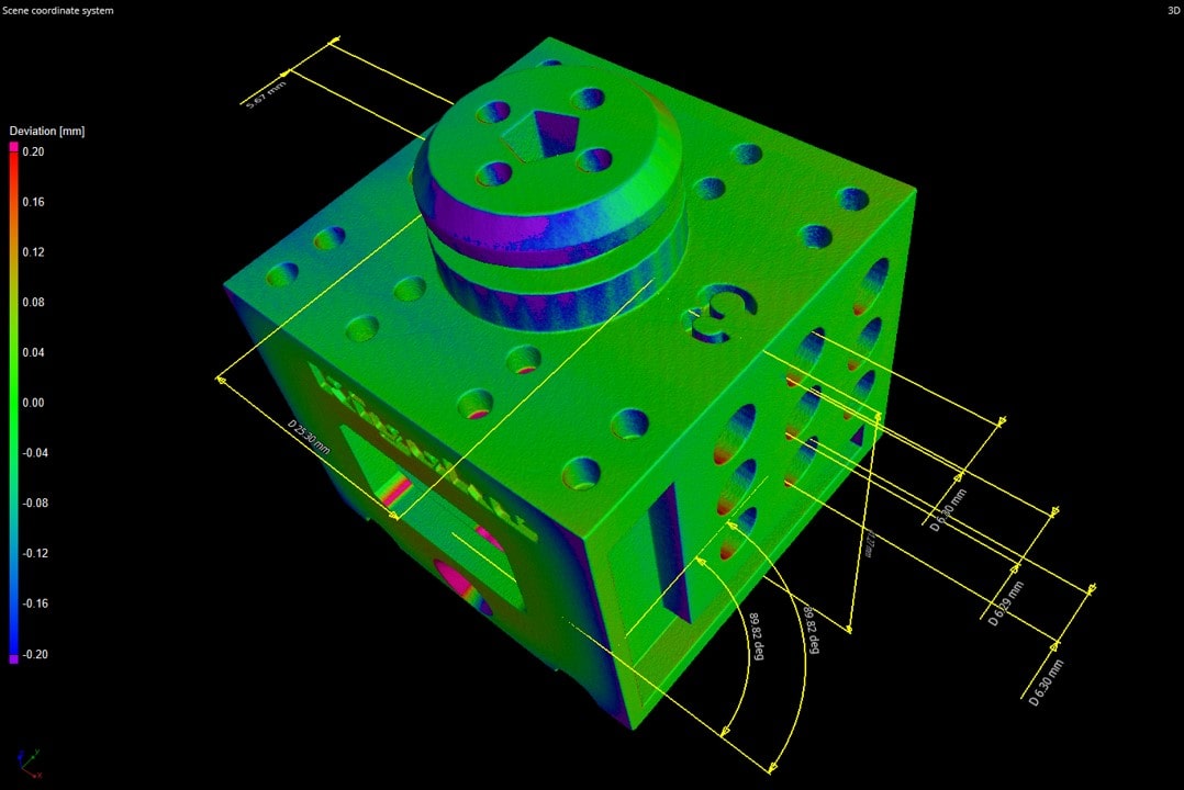 CT metrology application 3D printed part dimensional analysis