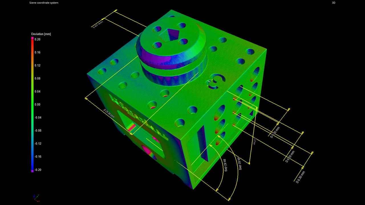 3D printed plastic dimensional analysis