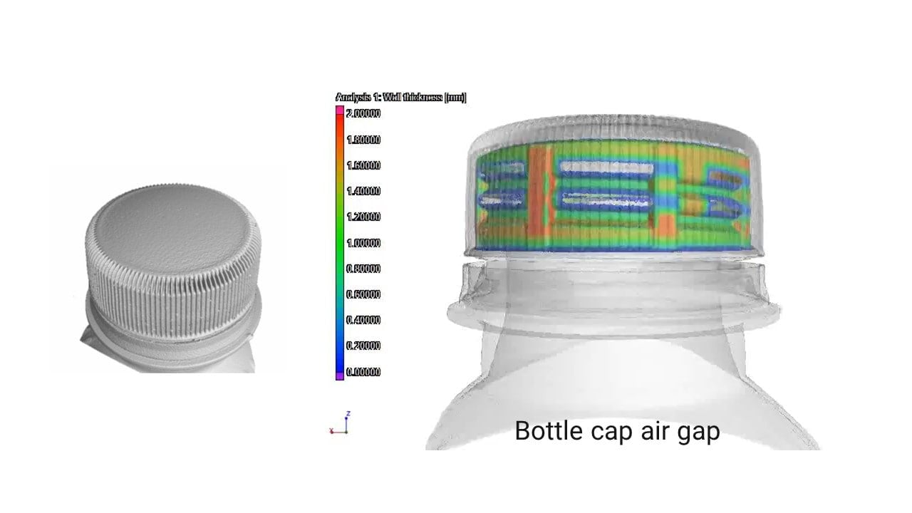 Bottlecap air gap analysis
