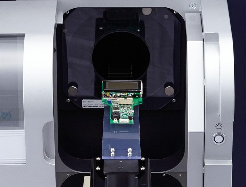 Rigaku CT Lab GX sample stationary bed - horizontal stage CT scanner